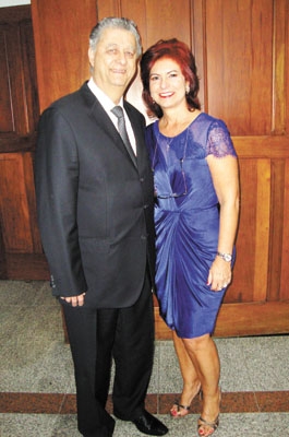 Em recente nupcial na Catedral (1): casal Francisco L. C. Rocha-Maria Paula